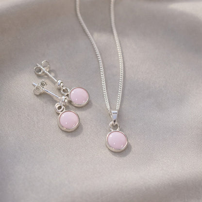 Signature Silver Pendant Drop Necklace
