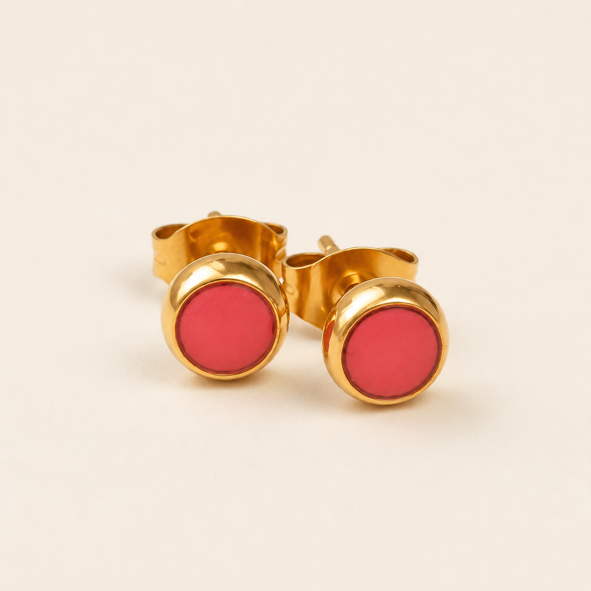Everyday Gold Stainless Steel Stud Earrings