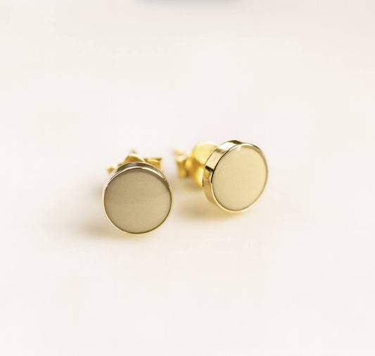Luxe Gold Stud Earrings