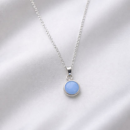 Signature Silver Pendant Drop Necklace